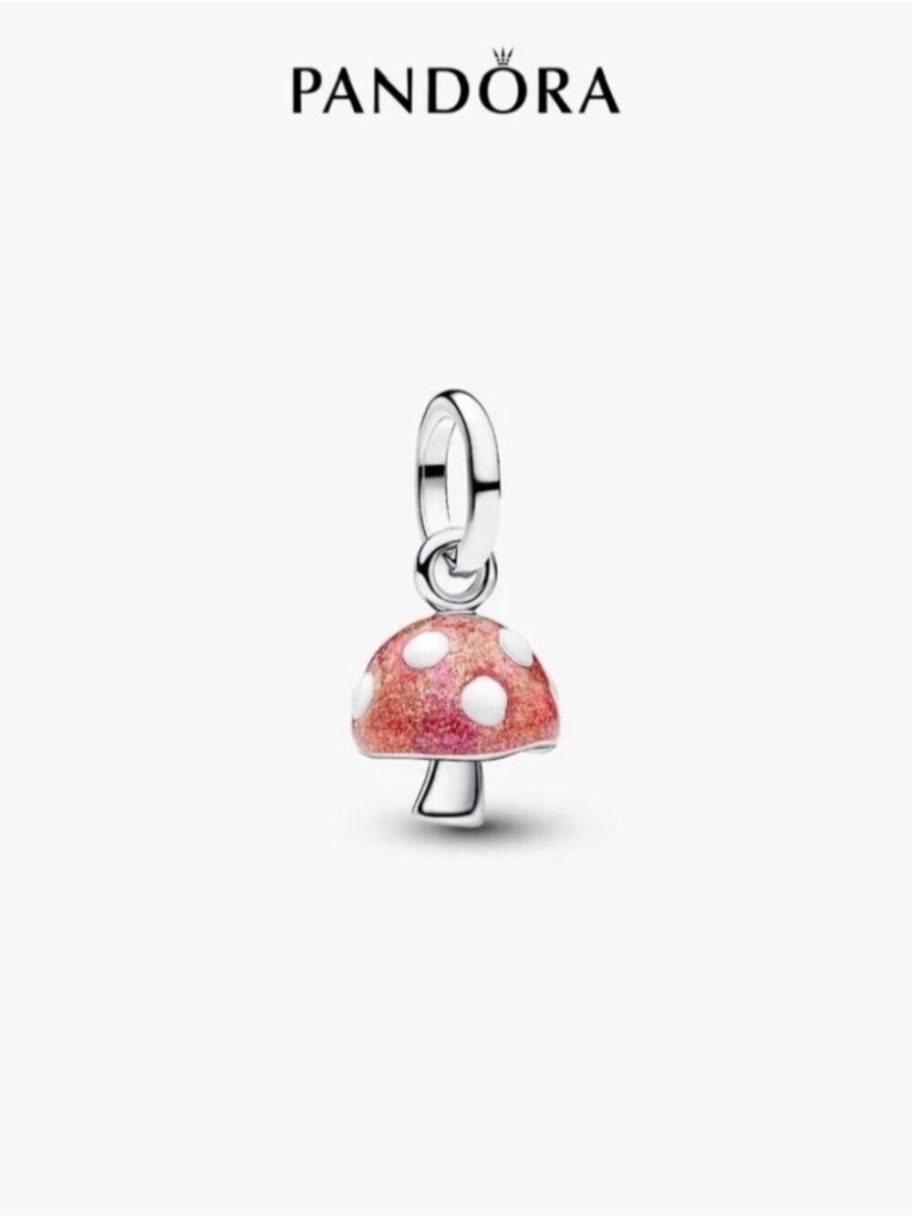 Pandora Glow-in-the-dark Mushroom Dangle Charm